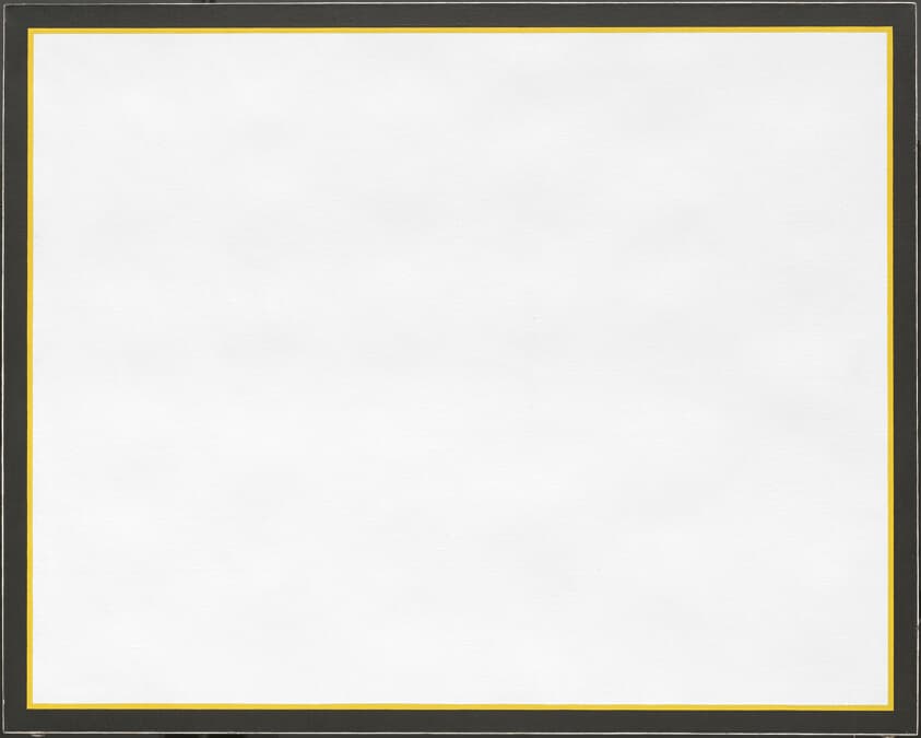Artwork: Brilliant Yellow #9 by Jo Baer
