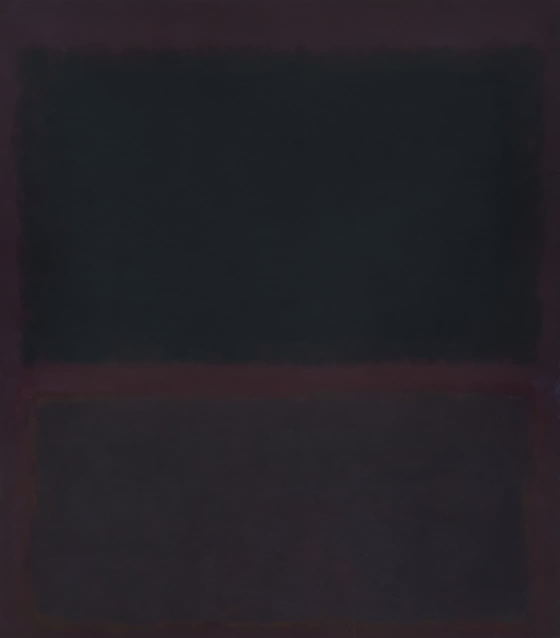 Artwork: Black on Dark Sienna on Purple by Mark Rothko